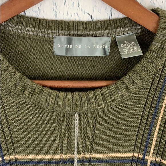 Oscar De La Renta men’s crew neck sweater. Size XL - Picture 7 of 8